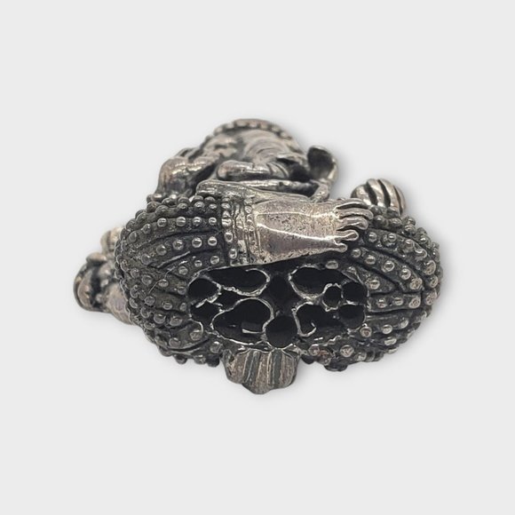 Ganesha .925 Silver pendant with ruby - Picture 11 of 12